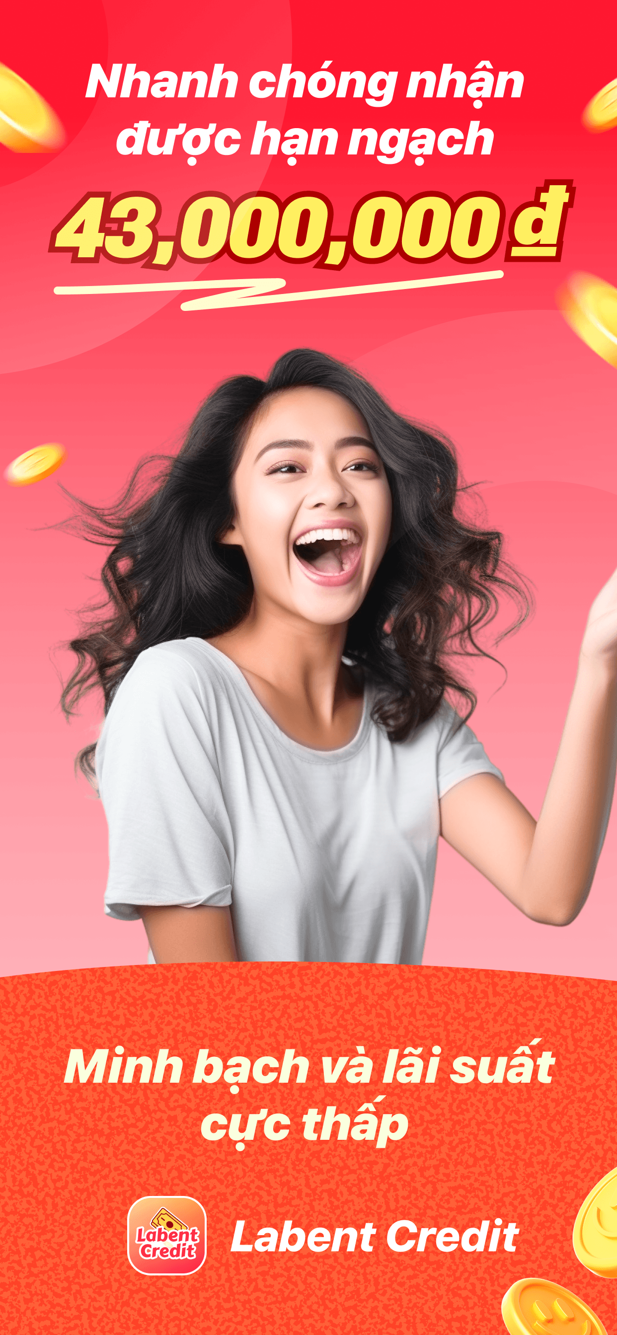 Trang giới thiệu hạn mức vay